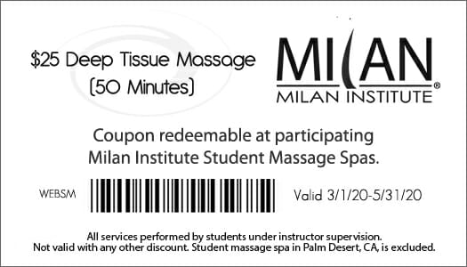 Spring Massage Special Coupon | Milan Institute Of Cosmetology